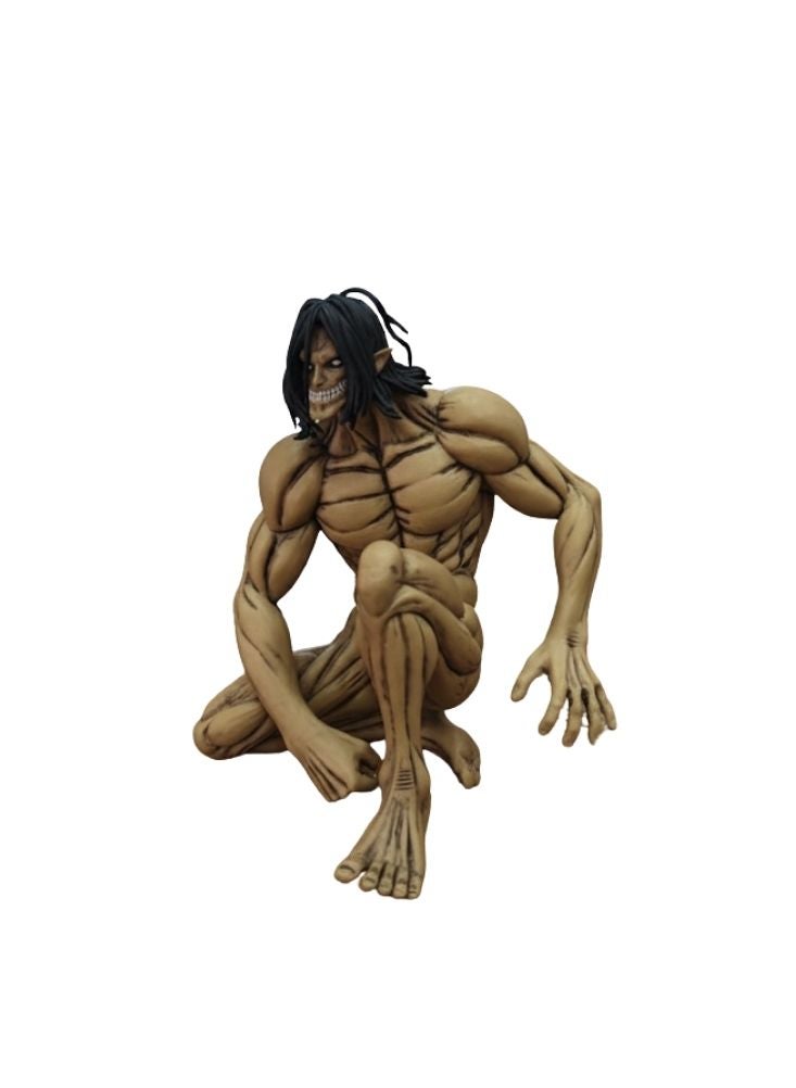 بريميم مجسم إيرين ييغر من أنمي هجوم العمالقة - تمثال أنمي قابل للتحصيل بنحت مفصل، نموذج عرض بوضعيات ديناميكية - Image 1